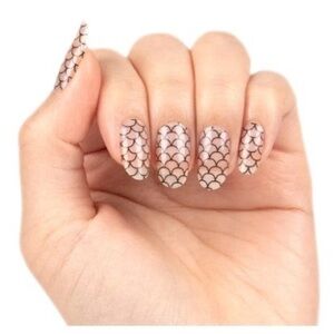 Color Street Mermaid You Look fdl046 100% real nail polish strips 16 Pcs+8 BONUS